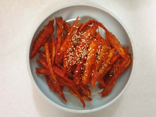  황태채 무침 만들기 / Seasoned Dried Pollack