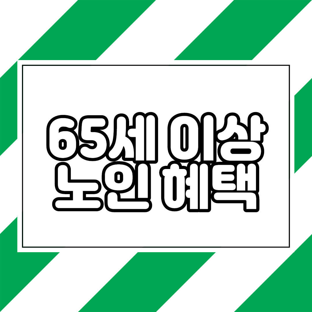  65세 이상 노인 혜택