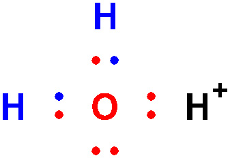 Lewis structure of hydronium ion&#44; H3O^+