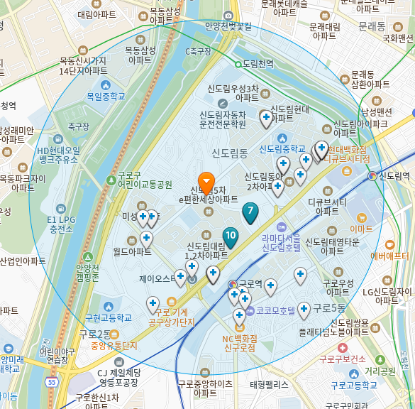 서울 구로구 신도림동 일요일 진료 휴일 문 여는 병원
