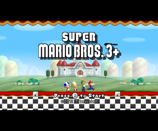  슈퍼 마리오 브라더스 3+ 북미판 Super Mario Bros 3+ USA (닌텐도 위 - Wii - wbfs 다운로드)