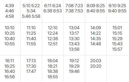 숙대입구 인천공항버스 시간표