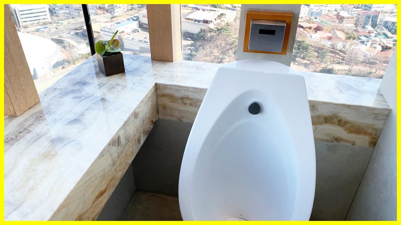  호텔신라 서울 더 이그제큐티브 라운지 화장실 뷰 | 서울 중구 장충동2가 4K |  The Shilla Seoul The Executive Lounge Restroom View