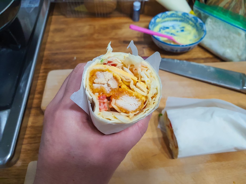  치킨 텐더를 이용한 치킨 브리또 쉬운 레시피