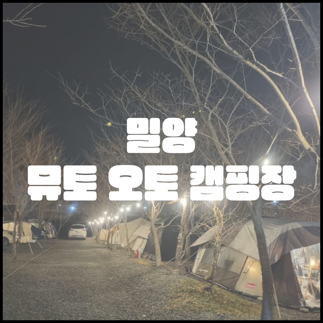  [ 밀양 캠핑 / 경남 캠핑 ] #캠핑7 - 뮤토 오토 캠핑장, 밀양 캠핑장, 감성 캠핑장