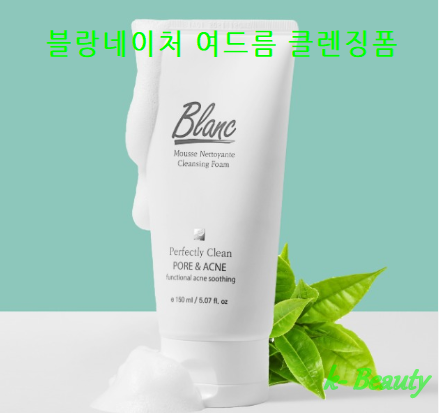  블랑네이처 여드름 기능성 클렌징 폼 , 트러블 케어 ,사용 후기