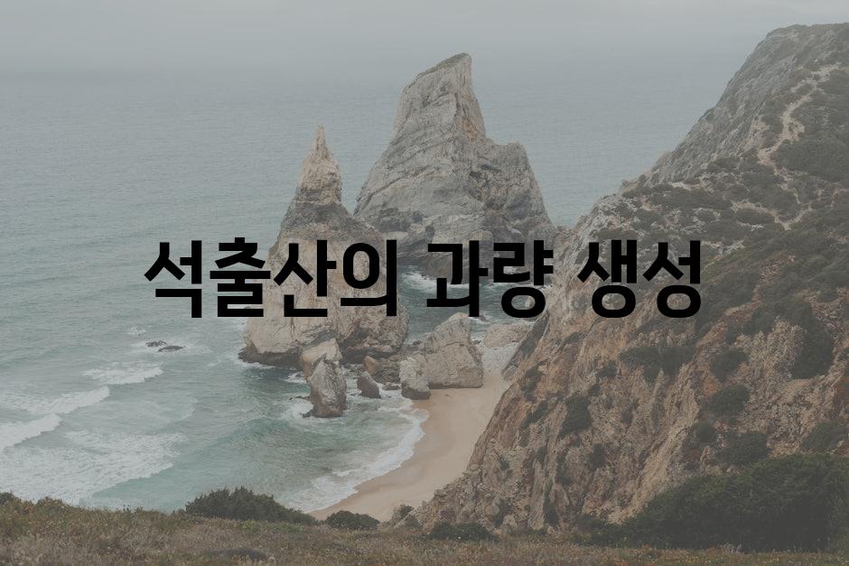 석출산의 과량 생성