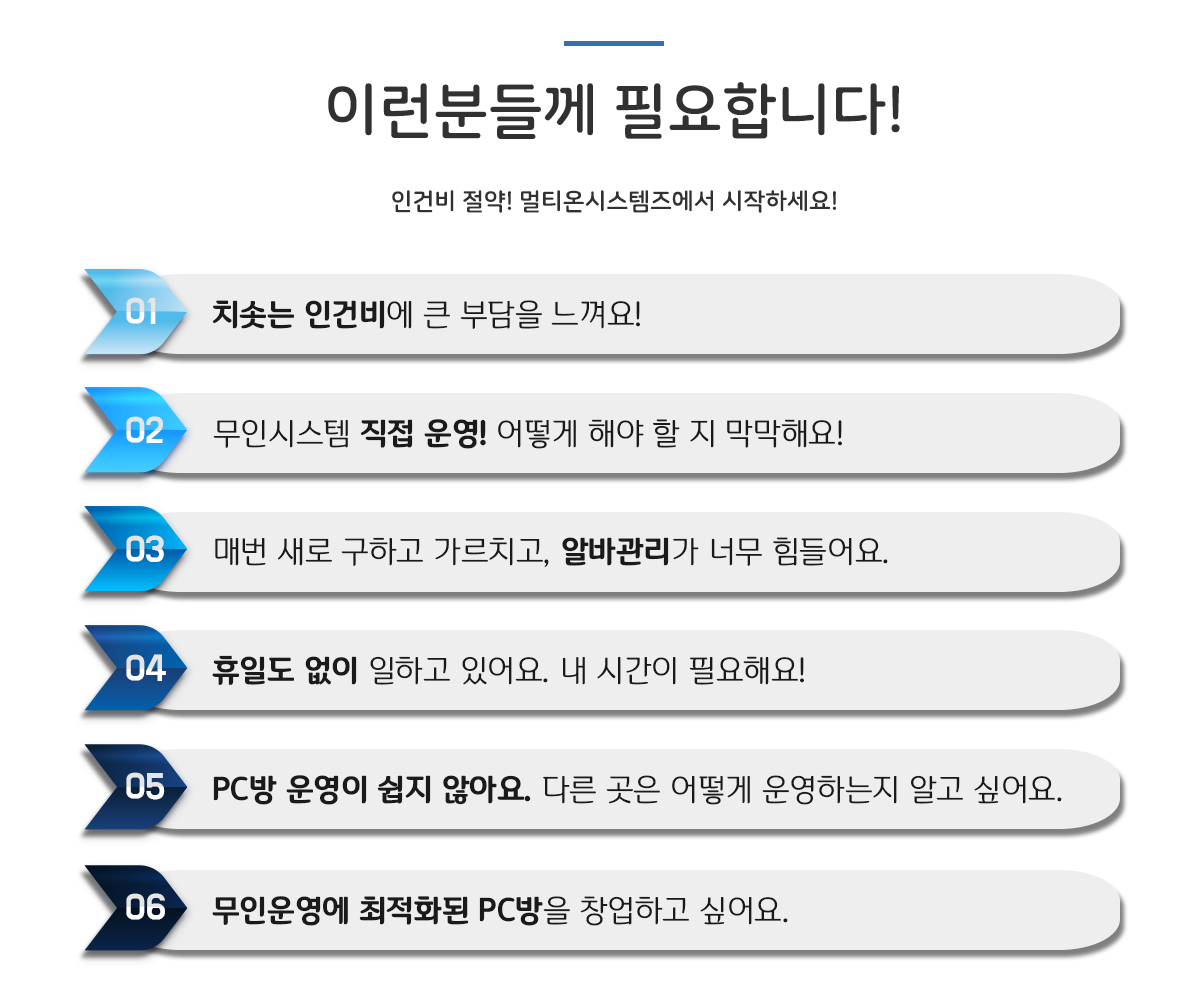  진화하는 무인피시방, 체계적인 무인관제시스템으로 PC방무인화 하기