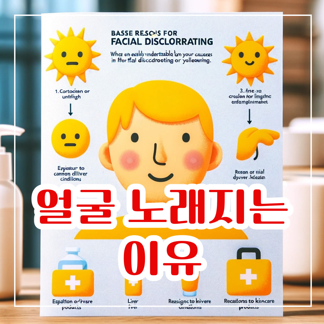 얼굴이 노래지는 이유 6가지