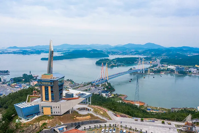 명량해상 케이블카 진도 스테이션 전경 이미지