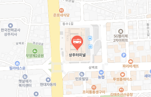 상주터미널 위치
