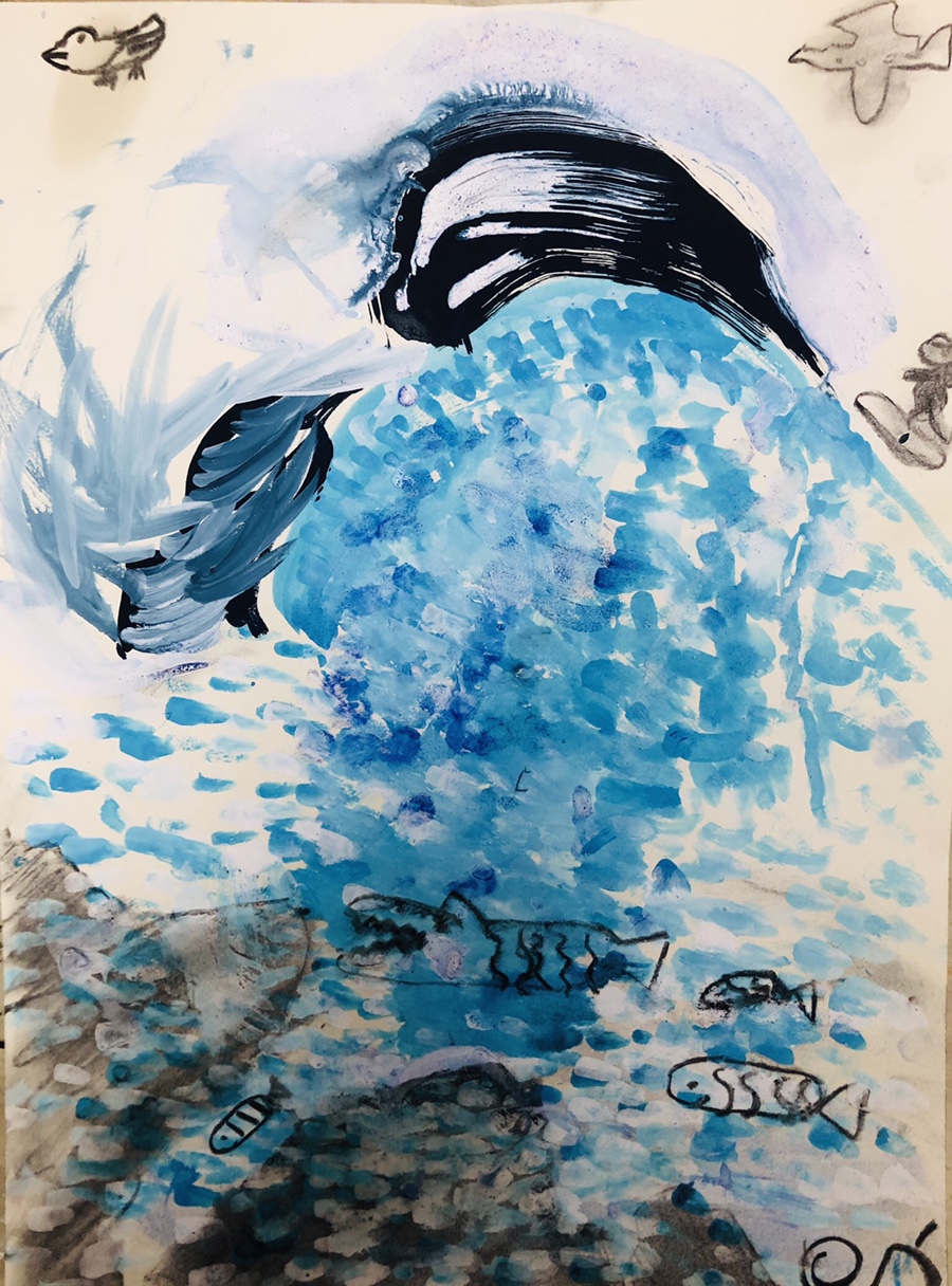 물그림 그리기 초등미술수업 12