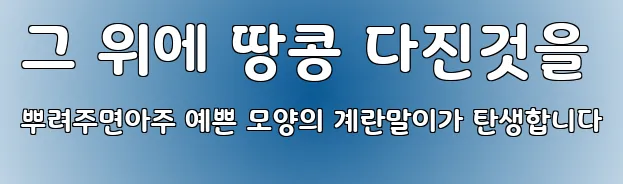 그 위에 땅콩 다진것을 뿌려주면아주 예쁜 모양의 계란말이가 탄생합니다