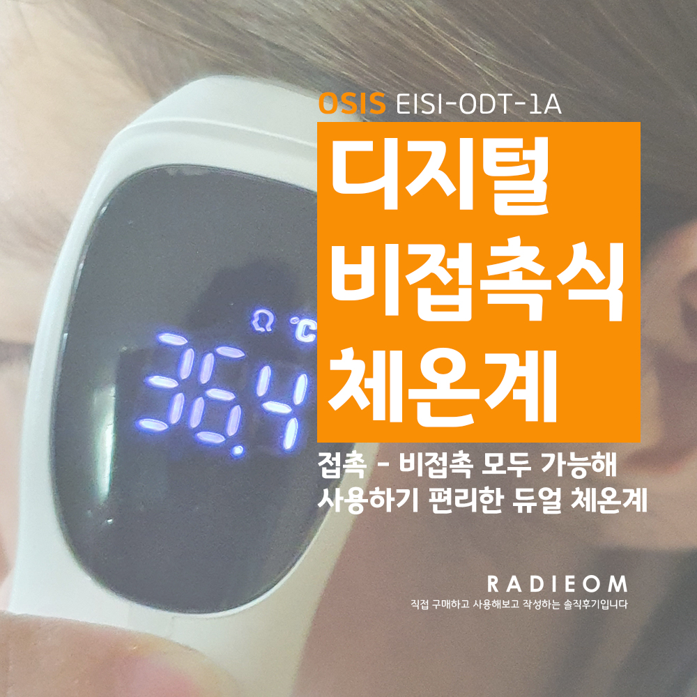  간편 정확한 비접촉식 체온계 (오시스, OSIS, 적외선, 솔직 후기)