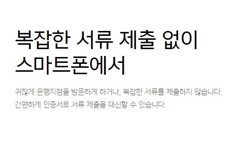 카카오뱅크 신용대출 - 간단함