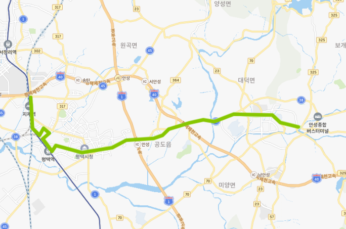  평택 50번버스 노선, 시간표 정보[제제역, 세교동, 평택역, , 터미널, 평택대학교, 중앙대, 한경대]