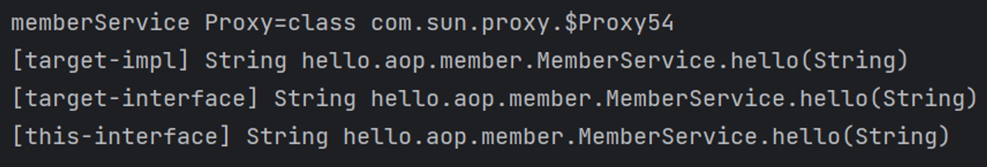 스프링 AOP - this VS target - undefined - JDK 동적 프록시를 사용하는 경우 스프링 AOP - this VS target - undefined - JDK 동적 프록시를 사용하는 경우