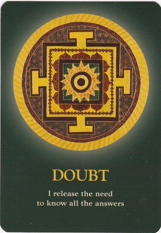 The Soul&#39;s Journey Lesson Cards Doubt 의심 해석