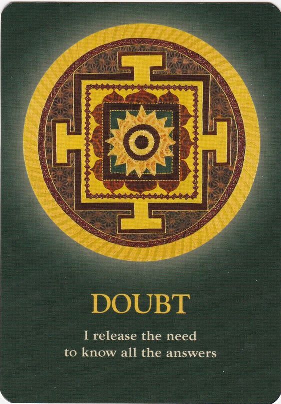  [오라클카드배우기]]The Soul's Journey Lesson Cards Doubt 의심 해석 및 의미