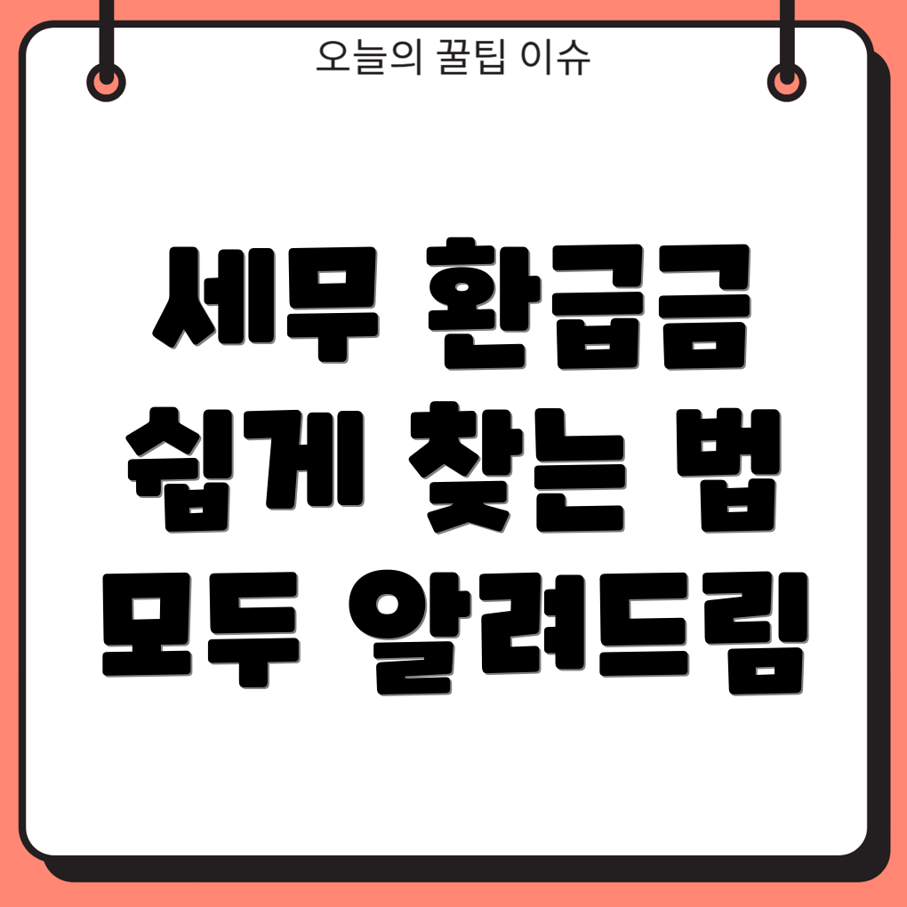 세무 환급금