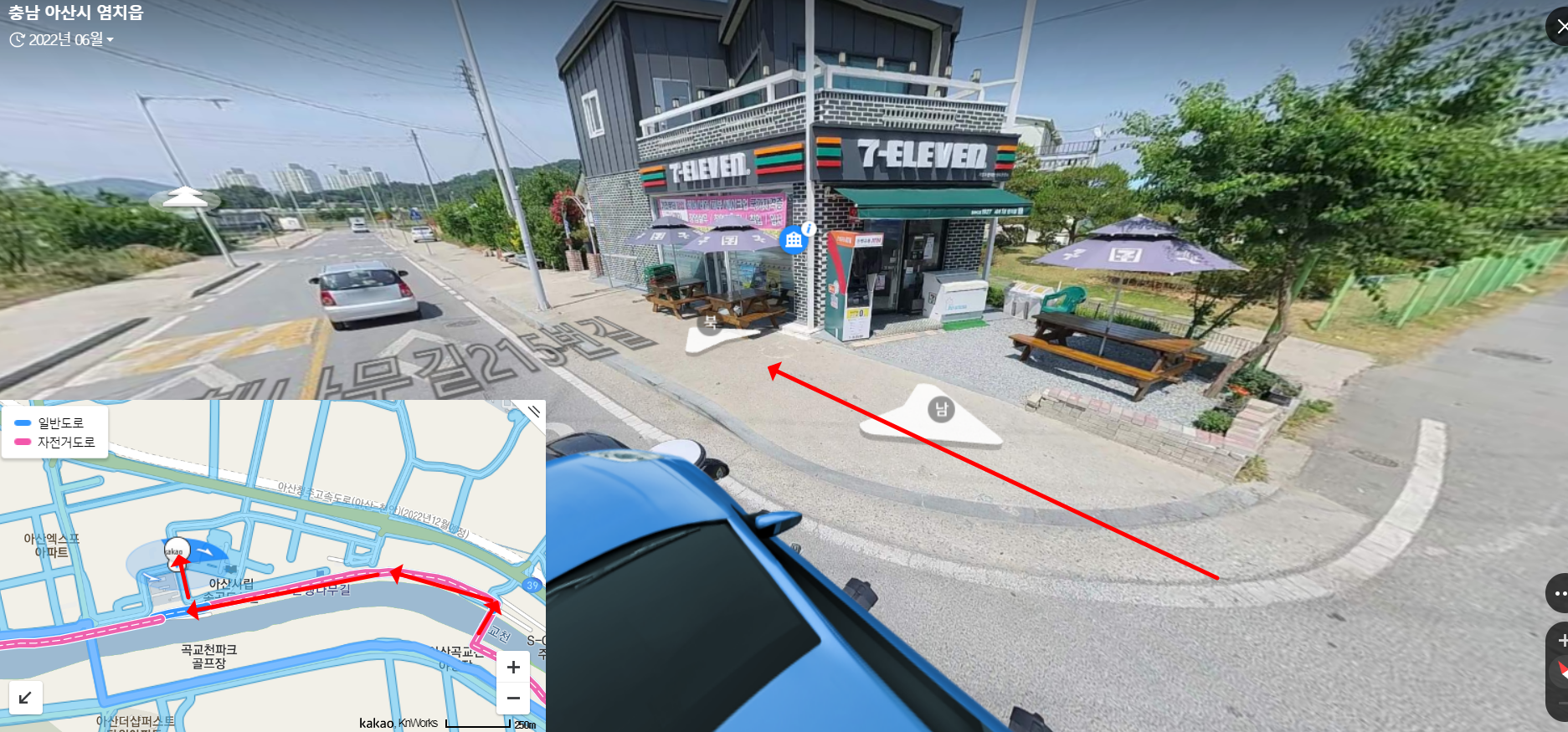 곡교천 은행나무길 인근 편의점