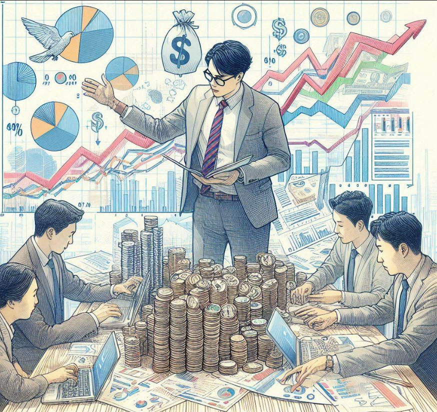 금리에 대해 의논하는 사람