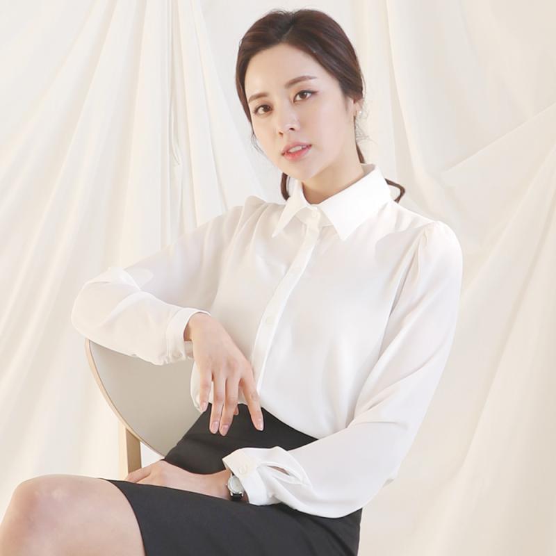 카라 기본블라우스 쉬폰셔츠