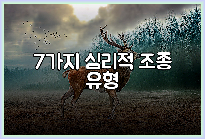 7가지 심리적 조종 유형