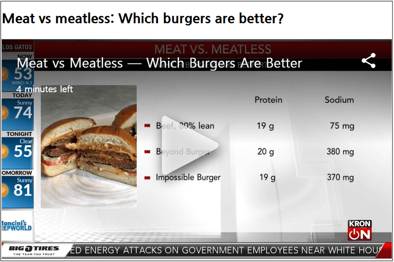  고기무 고기유 버거 어떤게 몸에 좋을까 VIDEO:Meat vs meatless: Which burgers are better?