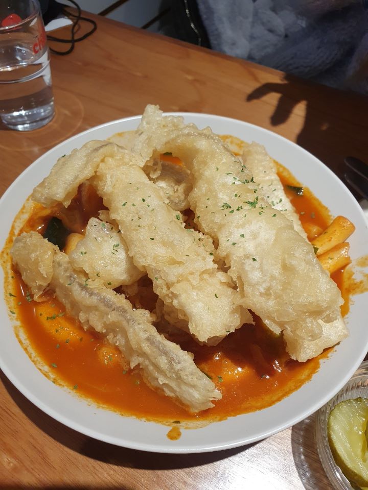  해피치즈스마일 떡볶이 맛집 돈까스 플레이트 푸짐하고 맛있는 곳