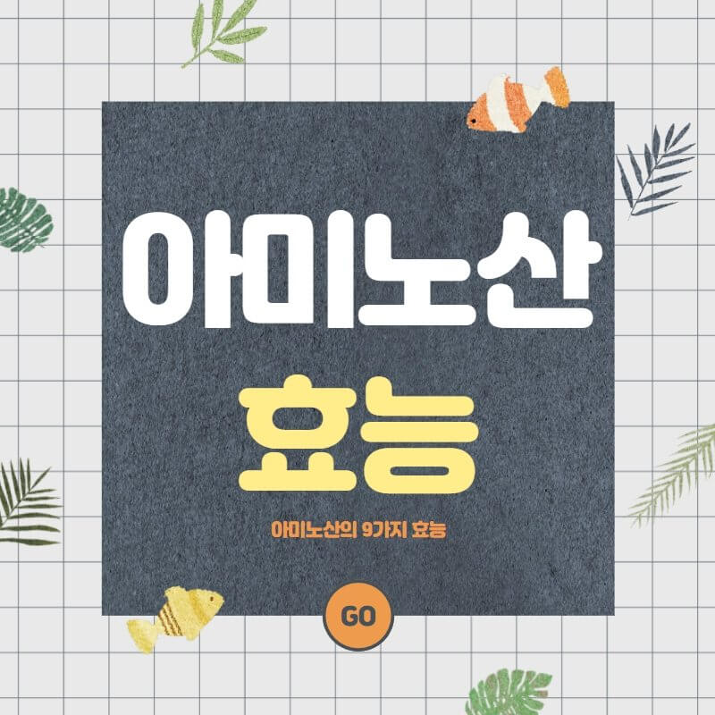  아미노산 효능(효과) 9가지