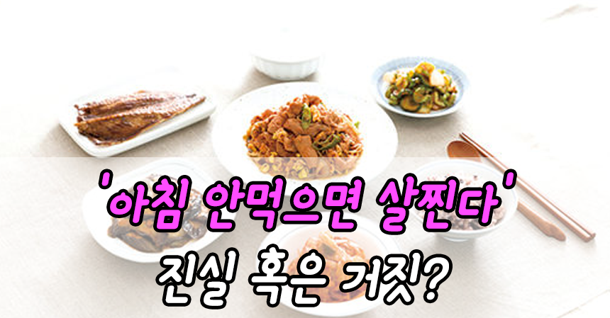  '아침 안먹으면 살찐다' 진실 혹은 거짓?