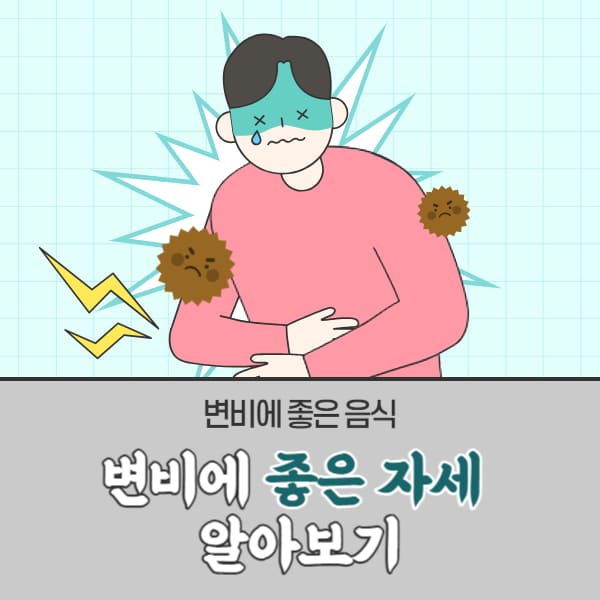 변비에 좋은 음식과 자세