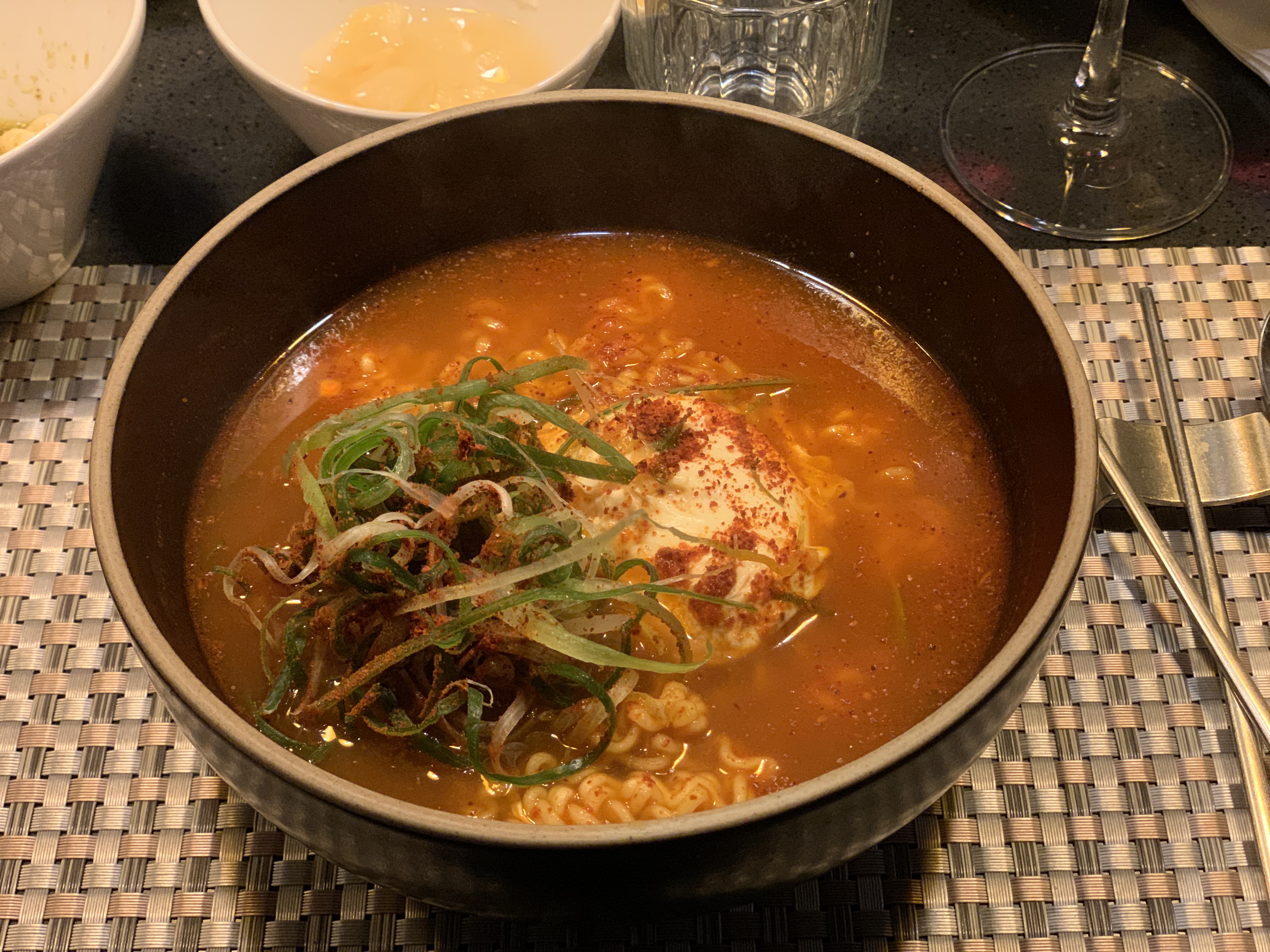 매운 파채 라면