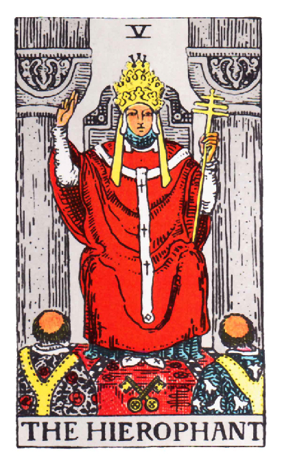  타로카드 5번 <교황> 카드의 성격과 연애 운˙사업˙금전운 / 5. The Hierophant