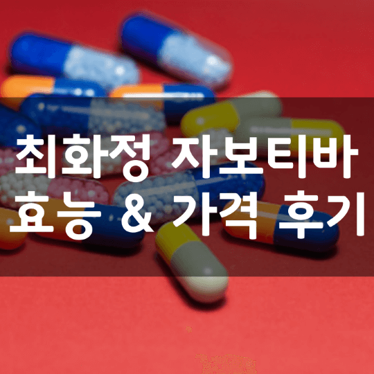 최화정-자보티바 뜻-성분-효능-부작용-복용법-가격-내돈내산-후기-정리