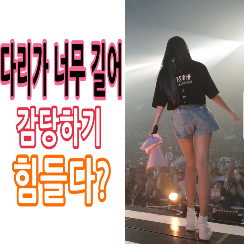  다리가 왜 거기서 나와? 다리가 너무 긴 아이돌