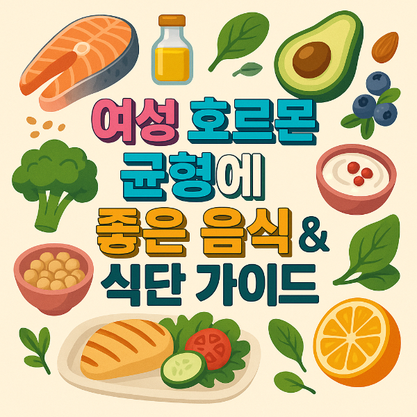 여성 호르몬 균형에 좋은 음식 &amp; 식단 가이드 – 식사가 바뀌면 몸이 달라집니다.