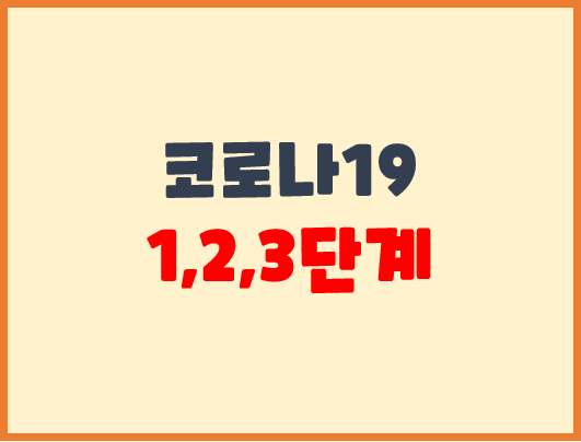  코로나19 - 사회적 거리두기 3단계 대해서 알아보자