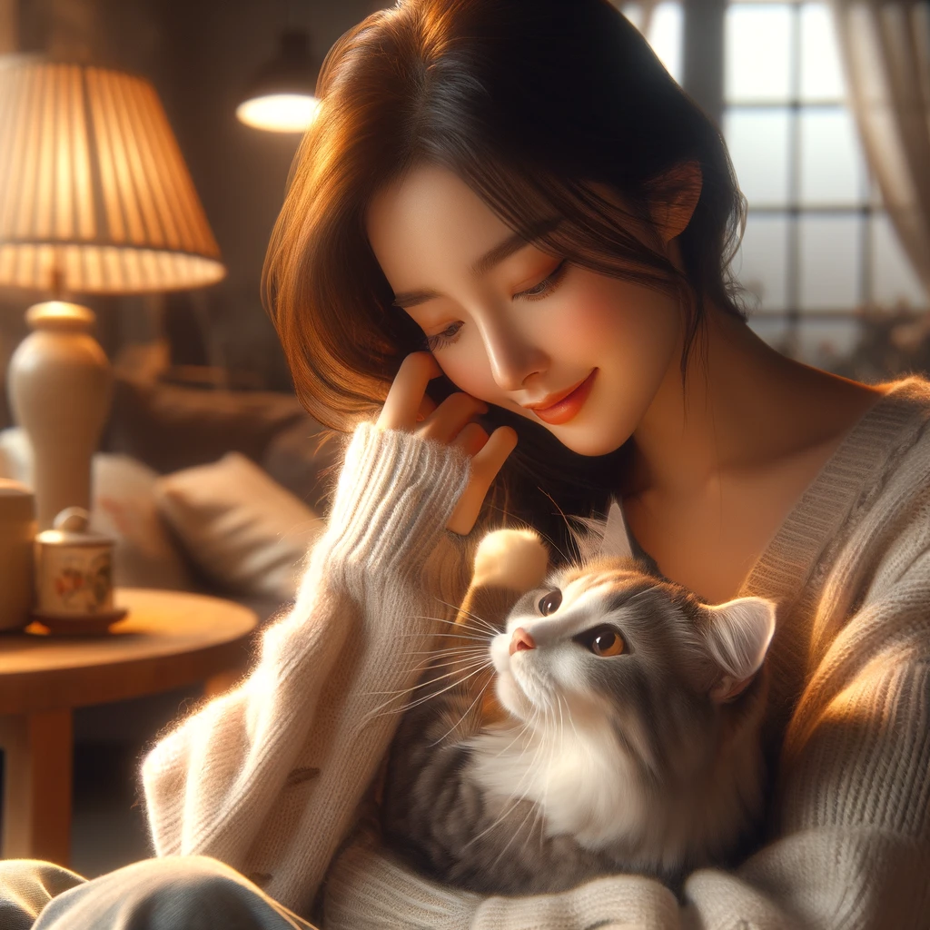 고양이와의 상호작용