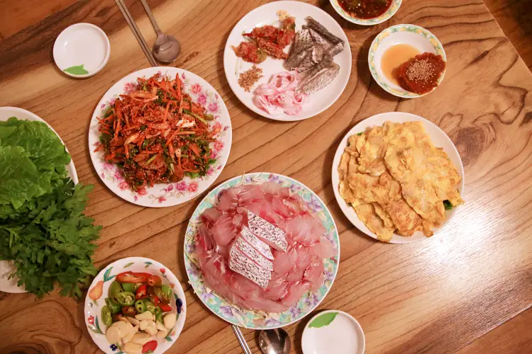 신계숙의 맛터싸이클 다이어리 민어회무침&#44; 민어전&#44; 민어맑은탕&#44; 부레&#44; 껍질&#44; 민어회 코스요리 맛집 추천