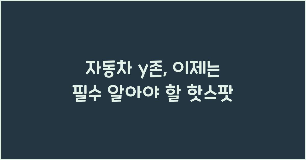 자동차 y존