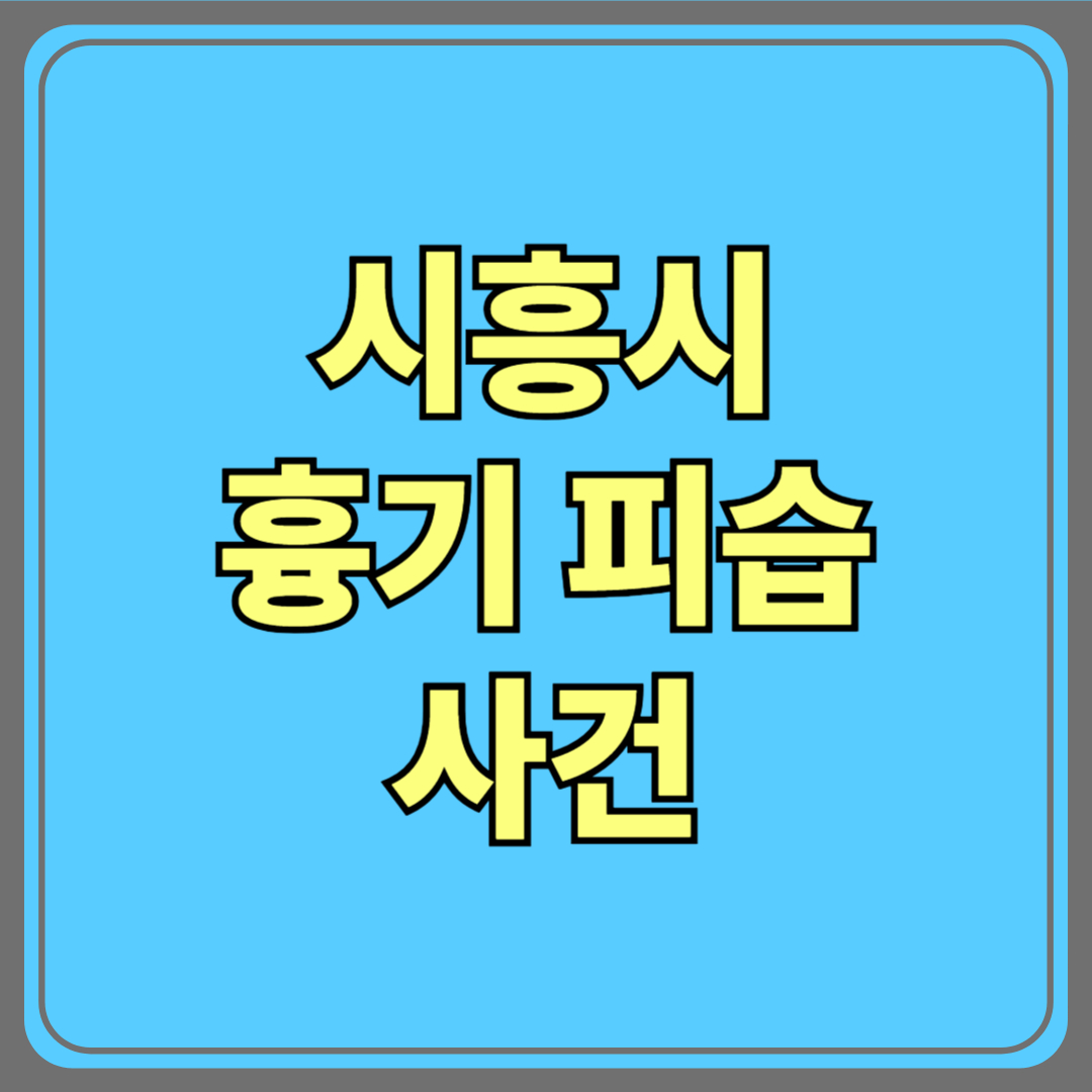 시흥서 흉기 피습 사건 발생…2명 사망, 2명 부상