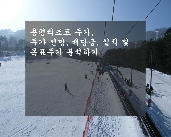  용평리조트 주가, 주가 전망, 배당금, 실적 및 목표주가 분석하기