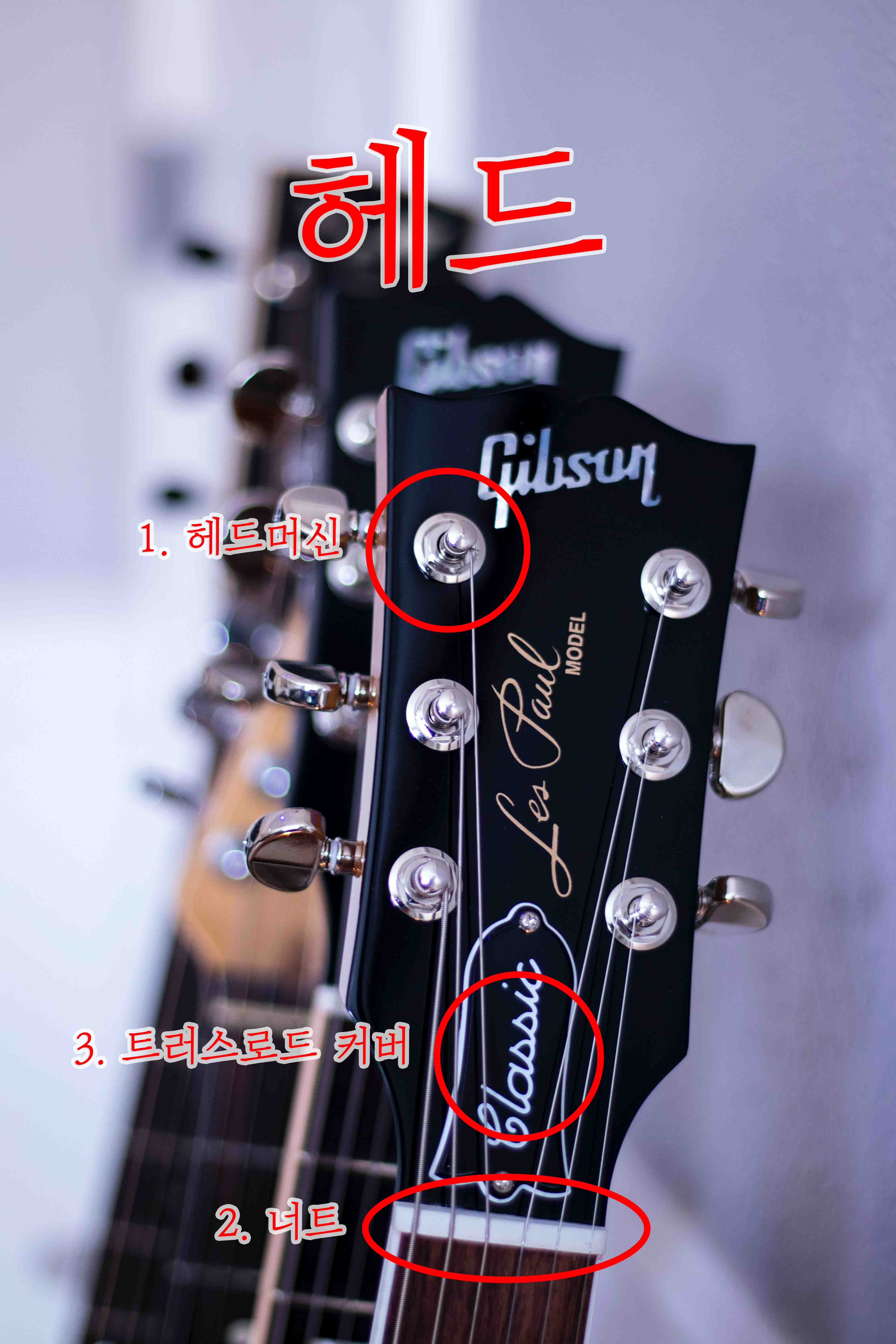 기타의 파츠와 용도 1편 헤드