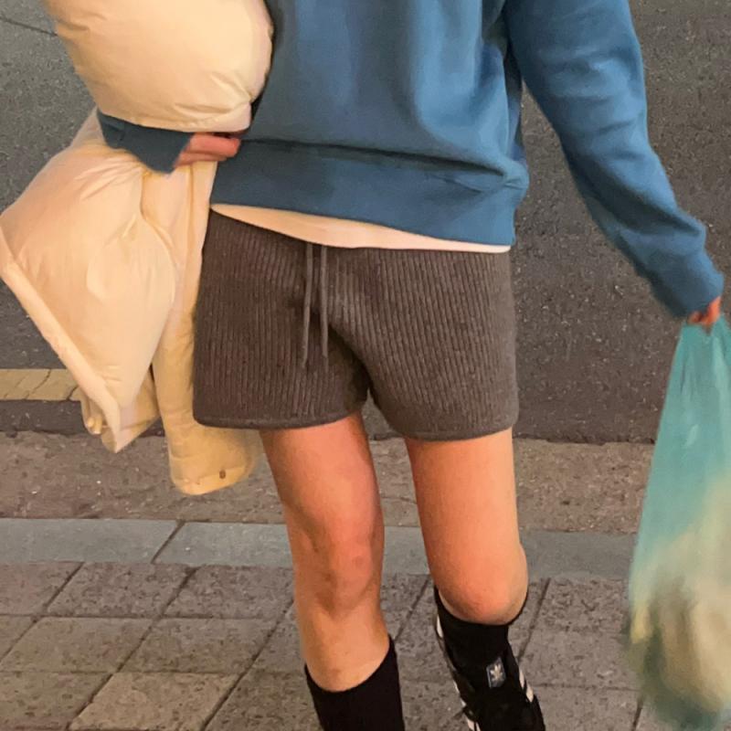 겨울반바지 니트반바지 램스울바지