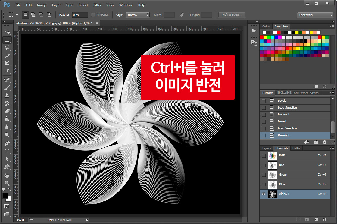 포토샵 이미지 반전