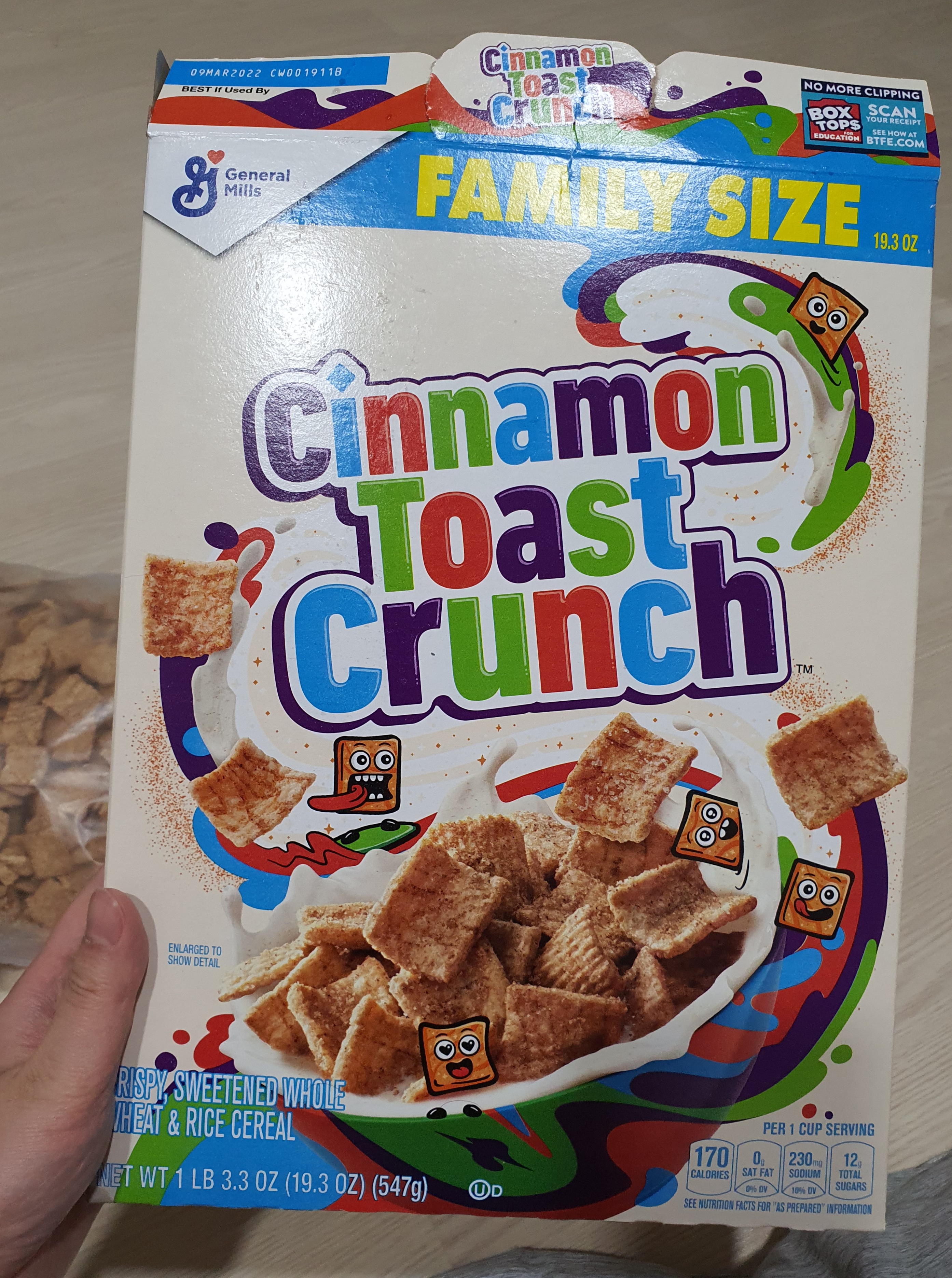  제네럴밀스 시나몬 토스트 크런치 시리얼 후기(Cinamon Toast Crunch)