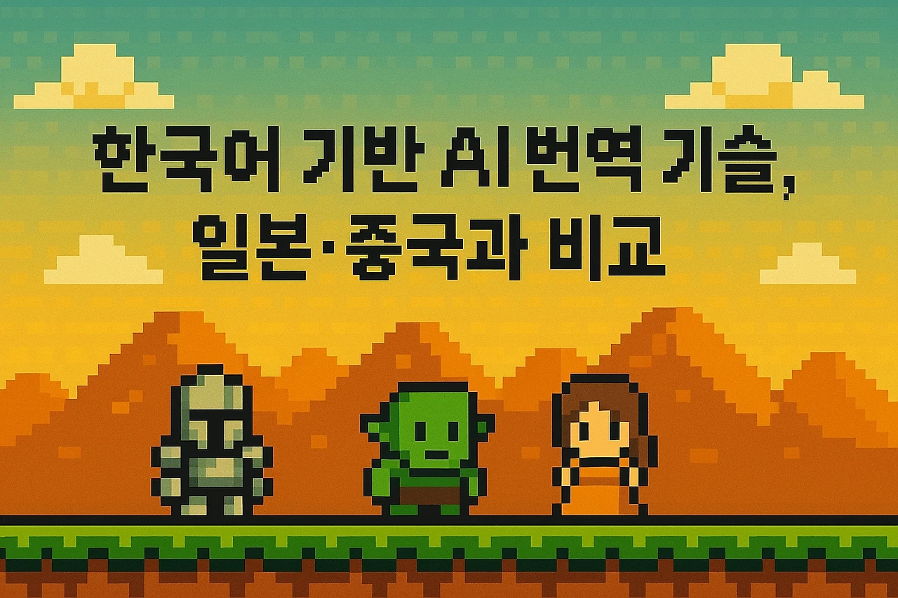 한국어 기반 AI 번역 기술, 일본·중국과 비교 관련 이미지