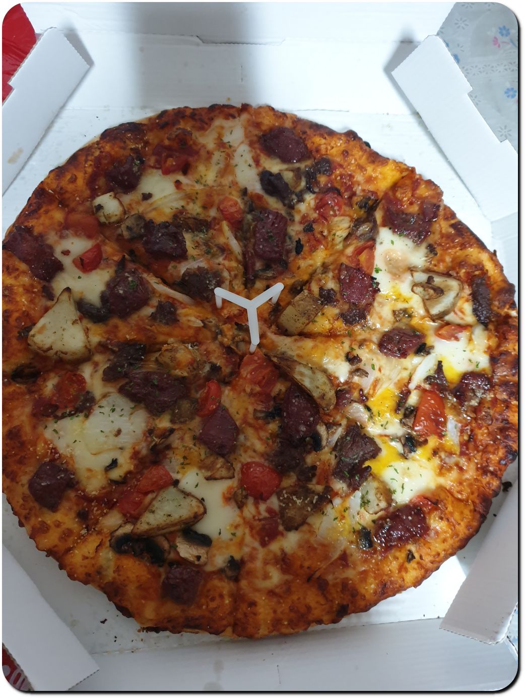 와와웨 스테이크 피자 사진